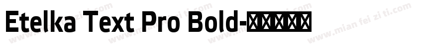 Etelka Text Pro Bold字体转换